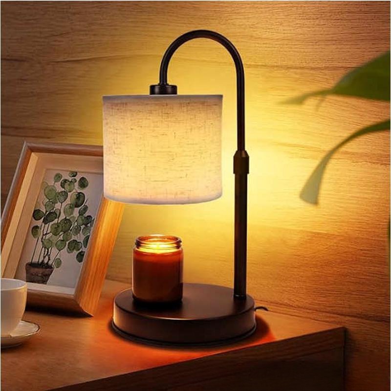 Flameless Candle Warmer Lamp – Cozy Home Aroma Table Lamp