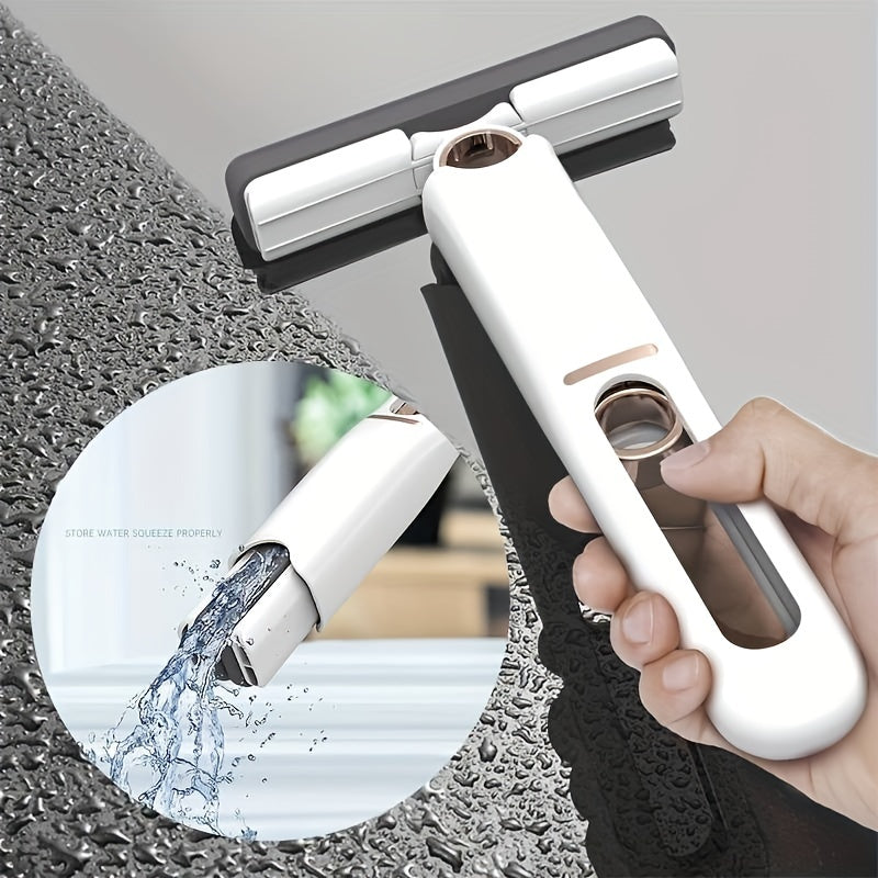 Portable Mini Squeeze Mop – Self-Cleaning Handheld Mop for Kitchen & Bathroom